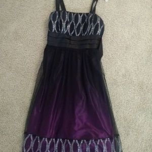Purple and black dress